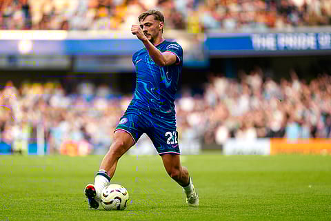 EPL 2024-25, Chelsea Vs Manchester City: Chelsea's Kiernan Dewsbury-Hall in action against Man City